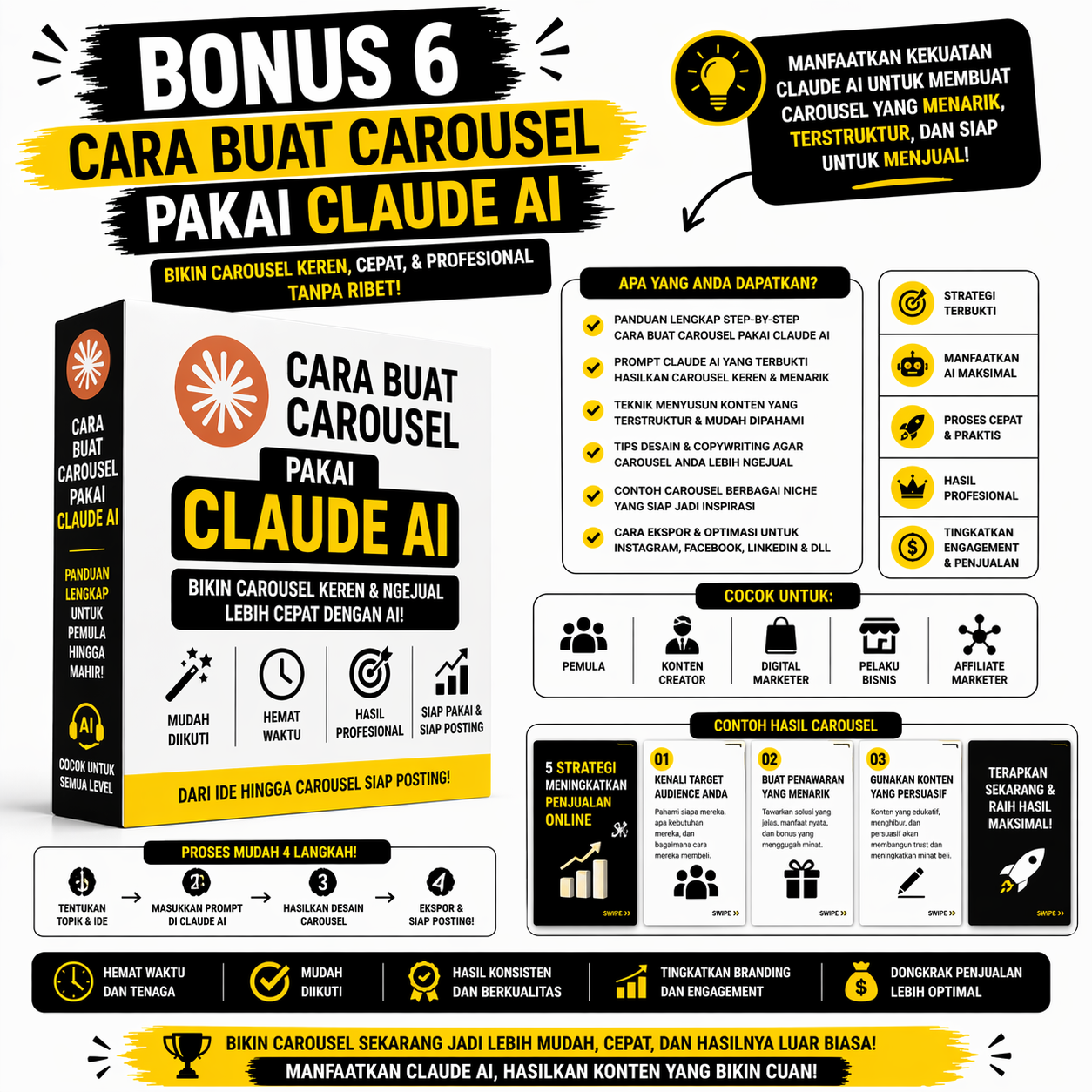 Bonus 6 - Cara Buat Carousel Pakai Claude AI
